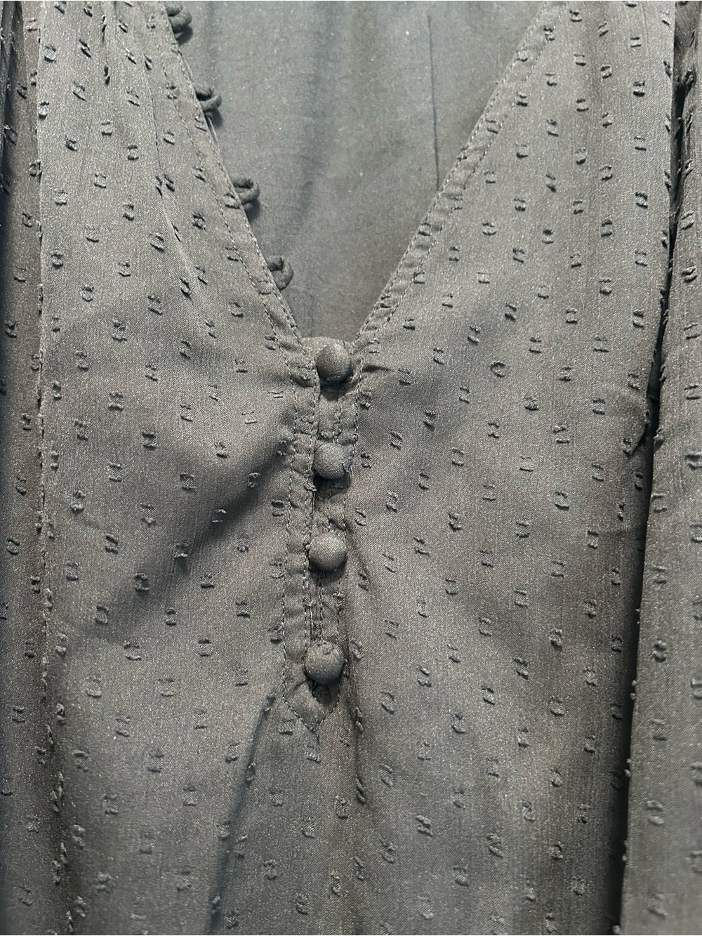 Abercrombie & Fitch Swiss Dot Romantic Long Sleeve Bodysuit|Coquette| Size S - Picture 3 of 11